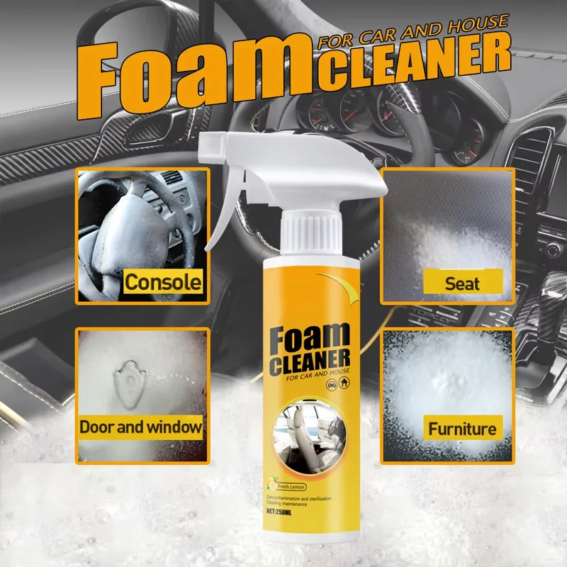 Leather Cleaner Interior - 1/3pcs-30/100ml Multifunctionele Schuimreiniger Lederen Zetel Schuimkopreiniger